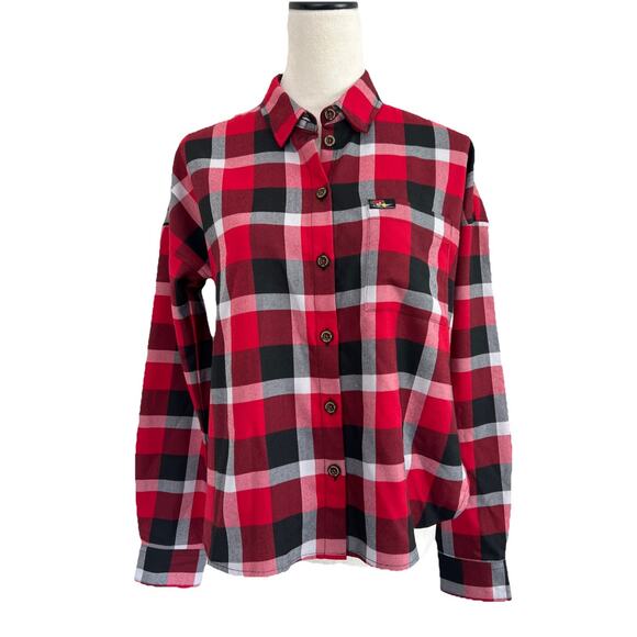 Dixxon Flannel Co Womens Shirt Medium Form & Function Red Plaid Mr. Horsepower - Picture 1 of 12